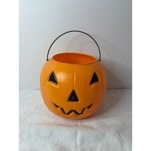 General Foam 1970s Vintage Pumpkin Bucket Halloween Decoration Party Orange Set
